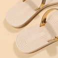 thumbnail image 6 of Quaouag Women's Rhinestone Sandals Slide Glitter Bling Casual Sandal Flat Open Toe Sparkle Slides, 6 of 7