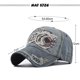 thumbnail image 3 of Gorra de béisbol para hombre con bordado vintage de tiburones, gorra de mezclilla lavada para mujer, sombrero de algodón para el sol, tamaño ajustable, 3 of 5