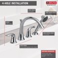 thumbnail image 3 of Delta Lahara Roman Tub Filler with Hand Shower, Available in Various Colors, 3 of 7