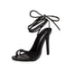 thumbnail image 2 of Zapatos de mujer Correas cruzadas casuales Tacones súper altos Punta estrecha Estilo romano Sandalias negras Stilettos Wmkox8yii  hfjk3952, 2 of 9