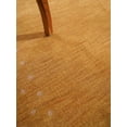 thumbnail image 3 of Rugsotic Carpets Handmade Rugs Hand Knotted Loom Rectangle 4'x6' Gold Wool for Indoor Use, 3 of 8