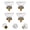 Antique Brass, variant on Cabinet Knobs Matte Black 8 Pack Glass Cabinet Knobs Vintage, Crystal Drawer Knobs and Pulls, Dresser Knobs