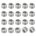 thumbnail image 1 of Unique Bargains Adaptateurs Filetage Manchon Réducteur Écrou 20pcs M6x1 Mâle à M4x0.7 Femelle Réparation Insert Écrou 4mm, 1 of 7