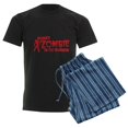 thumbnail image 6 of CafePress - BEWARE Zombie In The Morning! Pajamas - Men's Dark Loose Fit Cotton Pajama Set, 6 of 7