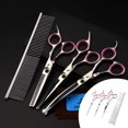 thumbnail image 3 of 6.5 Inch Baby Head Friendly Pet Grooming Scissors Set 3 Straight Shears with Brush, 3 of 8