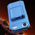 thumbnail image 3 of Allytechgroup iPhone Air Case with Card Slots & Makeup Mirror, Rugged Shockproof Kickstand Bumper  Protective Hard PC Cover Phone Case for Apple iPhone Air, Blue, 3 of 6
