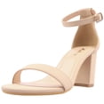 thumbnail image 1 of Sandalias de tacón grueso Heels Ankis Nude con punta abierta y correa al tobillo, 1 of 7