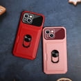 thumbnail image 2 of Compatible with iPhone 14 Max Case with Card Holder Hidden Card Slot Slim Wallet Case, Heavy Duty Rugged Shockproof Phone Built in Ring Stand Holde Pink, 2 of 14