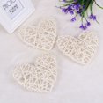 thumbnail image 2 of 5 unids / lote encantadora forma de corazón de ratán Sepak Takraw bricolaje bola de ratán Craft Party Decor Supplies (blanco), 2 of 5