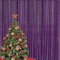 thumbnail image 2 of 28ft-2pcs Purple Sequin Backdrop Curtain Panels, Photography, 2 of 5