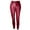 Red, variant on BLOCLOALO Leggings Workout Pants Fashion Womens Solid Splice Casual Trousers Leather Tight Leggings Pants Thick Yoga Pants Sweatpants Joggers for Women Black M