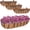 Half-round, variant on Railing Planter Boxes, 24 Inch Window Flower Box Planters with Coco Liner & Adjustable Brackets for Deck Porch Fence Patio Balcony Gardening Outdoor Plants (2 Pack)