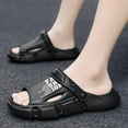 thumbnail image 2 of Men's Beach Slippers with Soft Low Arch Support Comfortable Thick Sole Anti Slip Easy To Clean, 2 of 5