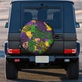 thumbnail image 3 of Kdxio Mardi Gras7 for Tire Cover Wheel Protectors Tyre Covers Weatherproof Wheel Covers Universal Fit for Trailer Rv SUV Truck Camper Travel Trailers 14 inch, 3 of 8