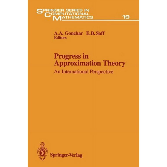 Springer Computational Mathematics Progress in Approximation Theory: An International Perspective, Book 19, (Paperback)