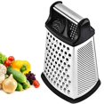 thumbnail image 1 of Rallador De Cocina De Acero Inoxidable De 4 Lados Para Rallar Y Cortar Frutas, Jengibre, Ajo, Utensilios De Cocina Moyic HA035191-00, 1 of 6