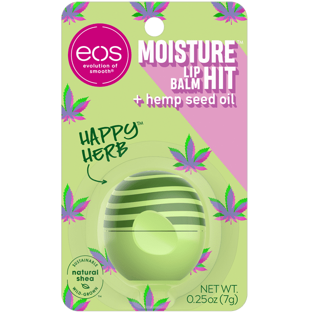 eos Moisture Hit Lip Balm Sphere Happy Herb™ , Moisuturzing Shea