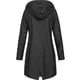 thumbnail image 3 of Puntoco Chaqueta de lluvia sólida para mujer, impermeable con capucha de talla grande para exteriores, resistente al viento Puntoco Puntoco-1, 3 of 3