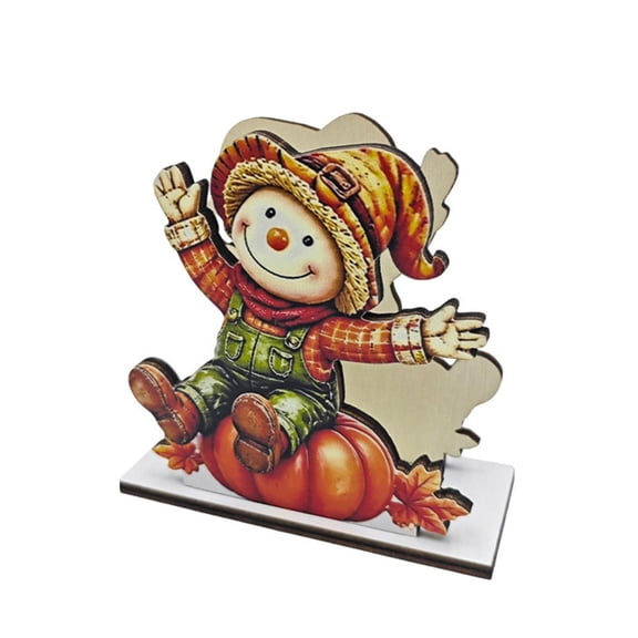 Scarecrow Pumpkin Wooden Napkin Holder,Fall Table Centerpiece,Thanksgiving Decor,1 Pack