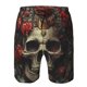 thumbnail image 3 of Fotbe Classical Rose Crown Skull Trajes de Baño Estampados para Hombre, Shorts de Verano de Secado Rápido, Ropa de Playa, Bañadores-Small, 3 of 6