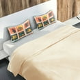 thumbnail image 5 of Yayeee Pillowcase Queen Size Set of 2 Satin Wrinkle Resistant Pillow Case, Jungle Stamp, 5 of 8