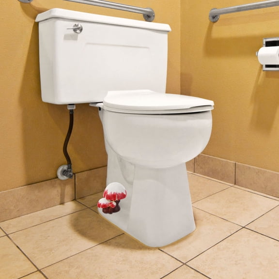 Hemobllo Decorative Red Mushroom Toilet Bolt Covers Toilet Bowl Bolt Caps for Home Bathroom