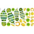 thumbnail image 5 of Pegatinas para ventana, hojas de arce otoñales, frutas, decoración de ventanas, pegatinas de pared con dibujos animados para niños, Acción de Gracias, 5 of 5