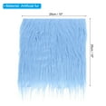 thumbnail image 2 of Unique Bargains 1 Pcs 10 x 10 Inch Plush Faux Fur Fabric Square Fluffy Faux Fur Patches Cuts, Light Blue, 2 of 6