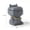Gray - Hippo - Cement Material, variant on Hippopotamus ashtray with lid, creative and personalized, trendy ins-style, for home, living room, office, cartoon decoration