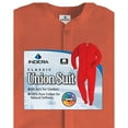 thumbnail image 4 of Indera Men's Cotton Classic Rib Union Suit Pajamas, Red, 4 of 4