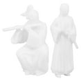 thumbnail image 5 of Clispeed Resin Ancient Chinese Warrior Figurine White Micro Landscape Home Decor 2Pcs, 5 of 8