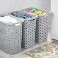 thumbnail image 4 of Sterilite Weave Laundry Hamper, Grey, 4 of 7