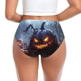 thumbnail image 3 of Womens Underwear Halloween Pumpkin Monster D Cuteness No Show Seamless Underwear for Women, Soft Stretch Women's Panties, Hipster Ladies Panties Bikini Underwear Briefs, 3 of 6