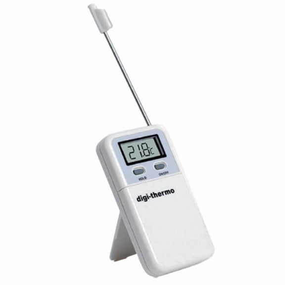 Multifunctional Electronic Thermometer LCD Digital Temperature Detector External Sensor Thermometer for Kitchen Baking,1 set * food thermometers,White
