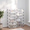 thumbnail image 1 of vidaXL Shoe Rack Transparent 94.5x36.5x106 cm PP, 1 of 1