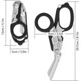 thumbnail image 4 of Emergency Rescue Shears,Trauma Shears,Stainless Steel Collapsible Scissors Pliers for Outdoor Camping Tools (Luminos-Black), 4 of 9