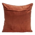thumbnail image 2 of Nassau Collection 20" Burnt Orange Quilt Stitched Oval Pattern Square Throw Pillow, 2 of 6