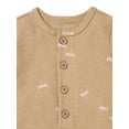 thumbnail image 2 of Modern Moments by Gerber Baby Boy Short Sleeve Henley Romper, Sizes 0/3 Months - 24 Months, 2 of 7