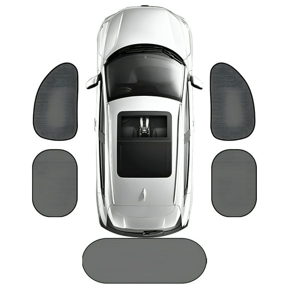 MELIVO Set of 5 Car Window Shades,Car Sun Shade for Most Cars Vehicles,Windshield Sun Shade Side Window Rear Window Heat Protection