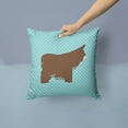 thumbnail image 2 of Carolines Treasures BB8026PW1414 Poitou Poiteuin Donkey Blue Check Fabric Decorative Pillow, 14 x 14 in., 2 of 4