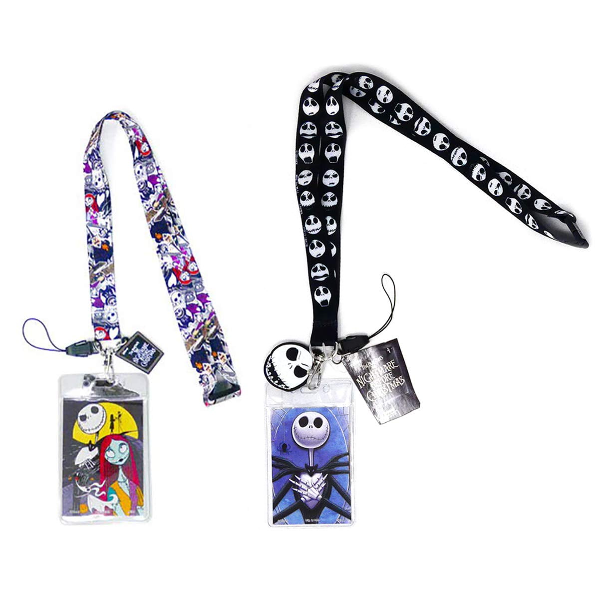 Disney Nightmare Before Christmas Jack Lanyard and Jack & Sally Lanyard