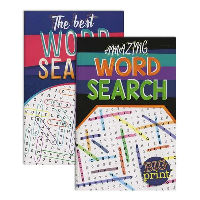 Bazic 72321 Grands Livres de Casse-Tête Find-A-Word Digest - 2 Pcs