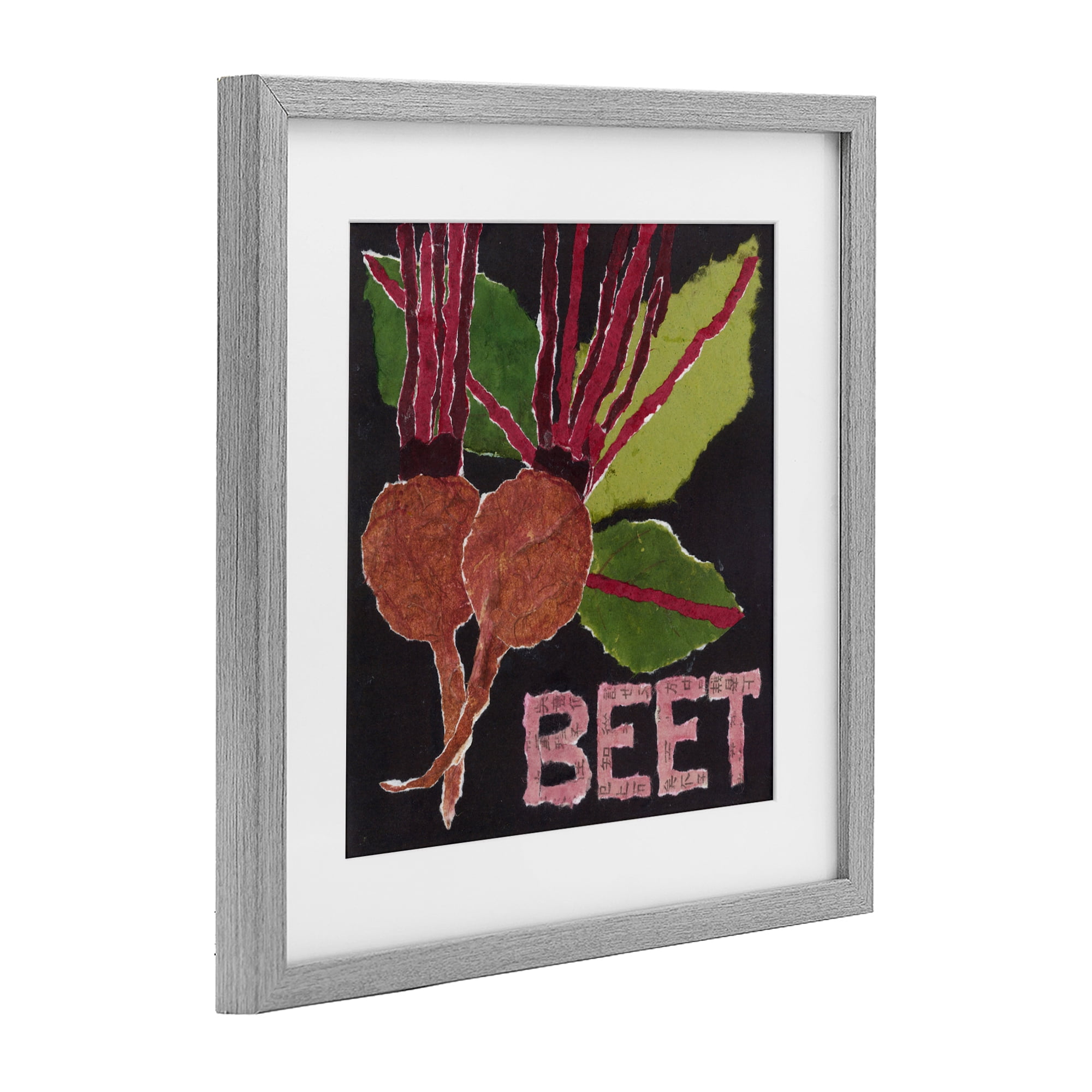 Stupell Industries Beets Root Vegetable Gray Framed Print Under Glass, design by Nancy Overton