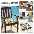 thumbnail image 3 of Outdoor Patio Cushion Covers 4 Pack Mid Century Geometric Patio Chair Cushion Covers with Ties and Zipper Abstract Modern Yellow Waterproof Outdoor Seat Cushion Covers for Patio Furniture 22"x22", 3 of 9