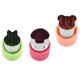 thumbnail image 4 of Yuarrent Paquete de 3 moldes para cortar verduras, portátil, desmontable, pulido, encantador, antideslizante, de acero inoxidable, molde para el hogar, Cocina y Comedor Tierform Yuarrent HA001189-01, 4 of 6