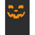 thumbnail image 2 of Junior's CHIN UP Halloween Jack o' Lantern Face  Graphic Tee Black Large, 2 of 3