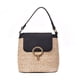 thumbnail image 1 of Bolsos tipo cubo para mujer de tejido de paja, bolsos de playa de verano, bolsos de hombro (negro) Tmvgtek Oficina Multiescena Multifunción, 1 of 9