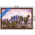 thumbnail image 3 of Cityscapes - Los Angeles, California Pastel Wall Poster, 14.725" x 22.375", Framed, 3 of 3