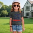 thumbnail image 2 of Taybagh Girls Shirts Funny Graphics Baseball Shirts for Girls Sports Short Sleeve Clothes Grey 9-10 Years, 2 of 4