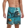 thumbnail image 2 of Fotbe Realistic Ocean Shark Pantalones Cortos de Pijama para Hombre, Ropa de Dormir, Pantalones de Pijama Cortos para Hombre-Medium, 2 of 6